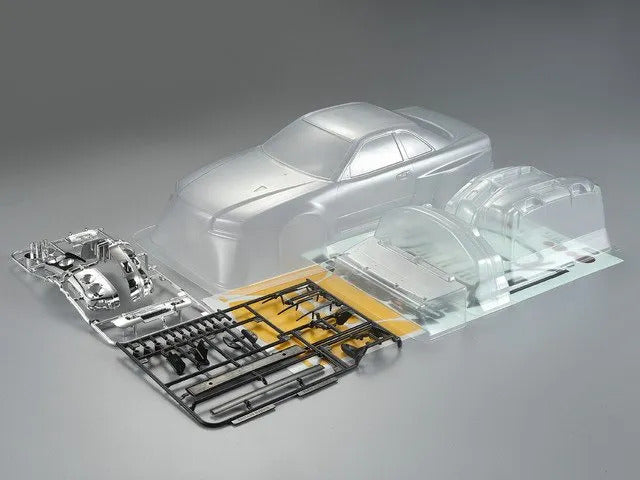 Killerbody-Killerbody Nissan Skyline R34 195mm clear body-rc-cars-scale-models-sunshine-coast