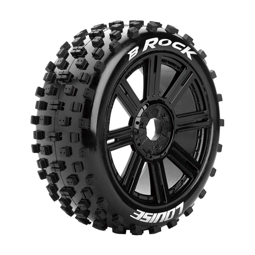 Louise World B-Rock 1/8th Buggy Tyre BLK/spoke LT3270B - Techtonic Hobbies - Louise World