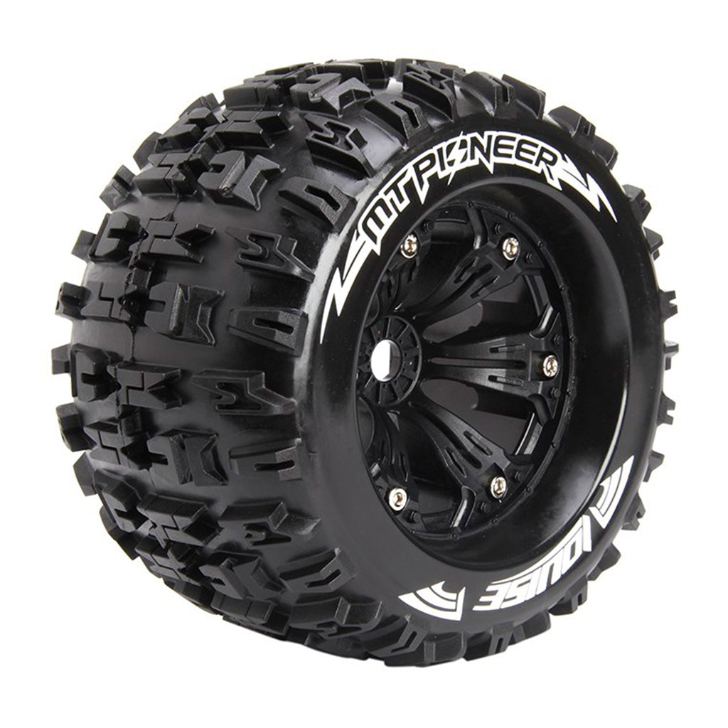 Louise World MT-Pioneer 1/8 Monster Truck Tyres Black LT3218BH - Techtonic Hobbies - Louise World