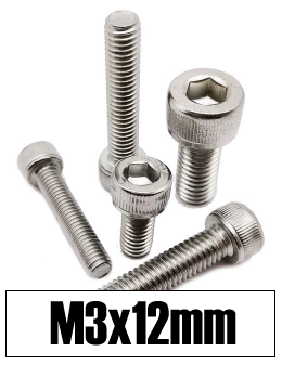 Techtonic Hex Socket, Cap Head Screw (10 pcs) M3 x 12 - Techtonic Hobbies - Techtonic