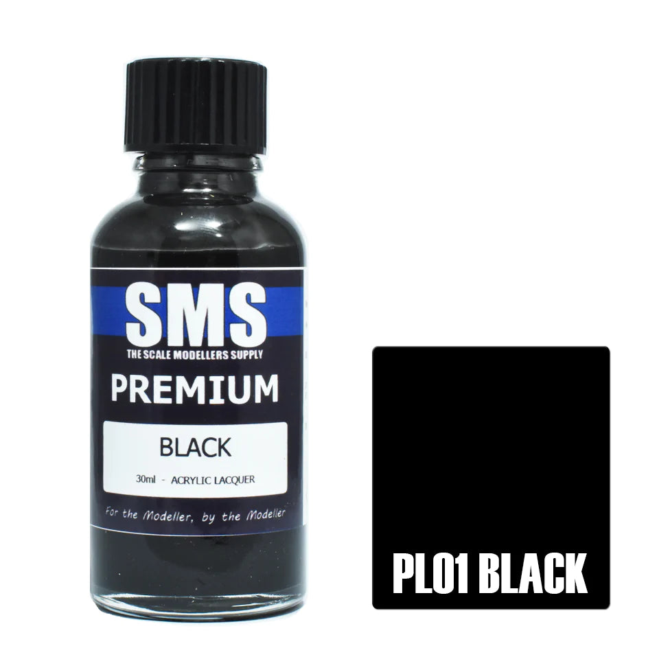 Scale Modellers Supply-Premium BLACK 30ml-rc-cars-scale-models-sunshine-coast