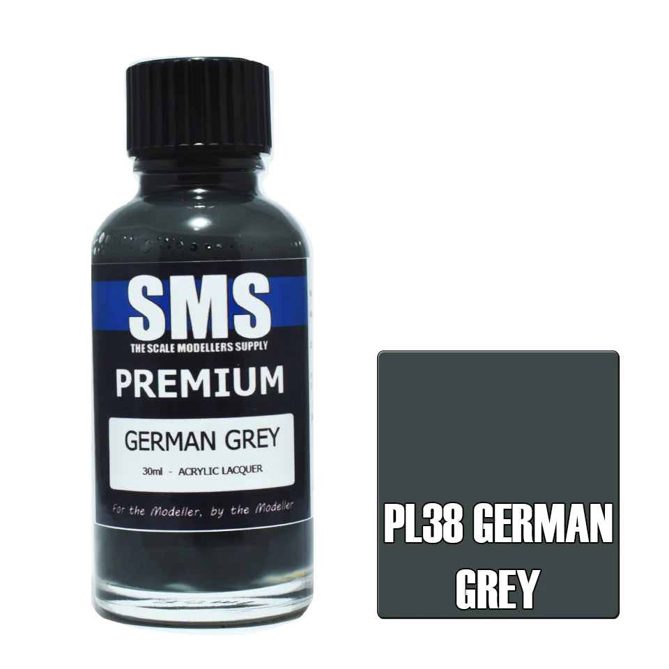 Scale Modellers Supply-Premium GERMAN GREY RAL7021 30ml-rc-cars-scale-models-sunshine-coast