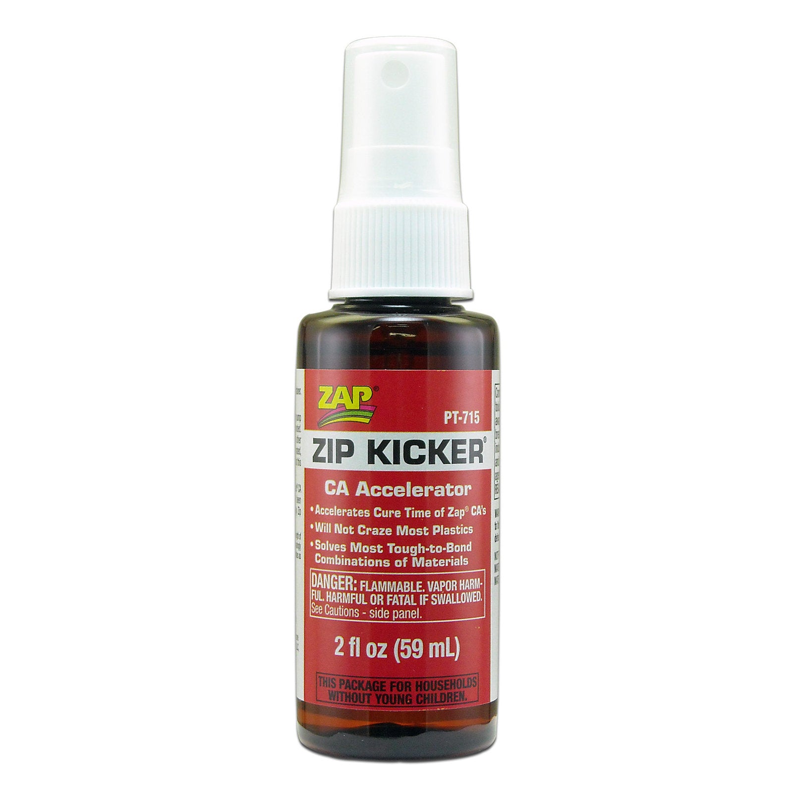 ZAP-(DG) ZAP PT-715 2 FL OZ. ZIP KICKER - SPRAY - 1 x bottle-rc-cars-scale-models-sunshine-coast