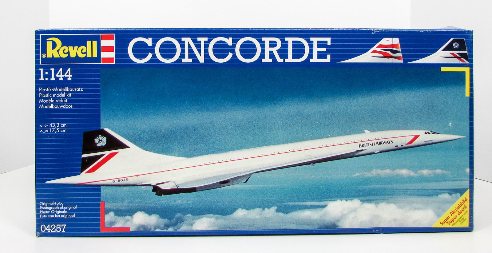 Revell 04257 1/144 Scale BAC Concorde Plastic Model Kit (Scale Model) - Techtonic Hobbies - Revell