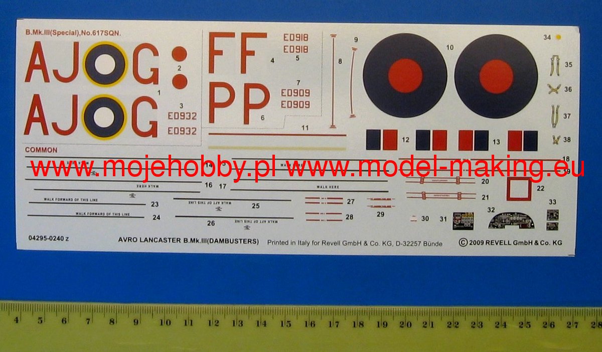 Revell 04295 1/72 Scale Avro Lancaster DAMBUSTERS (British WW2 Bomber) Plastic Model Kit (Scale Model) - Techtonic Hobbies - Revell