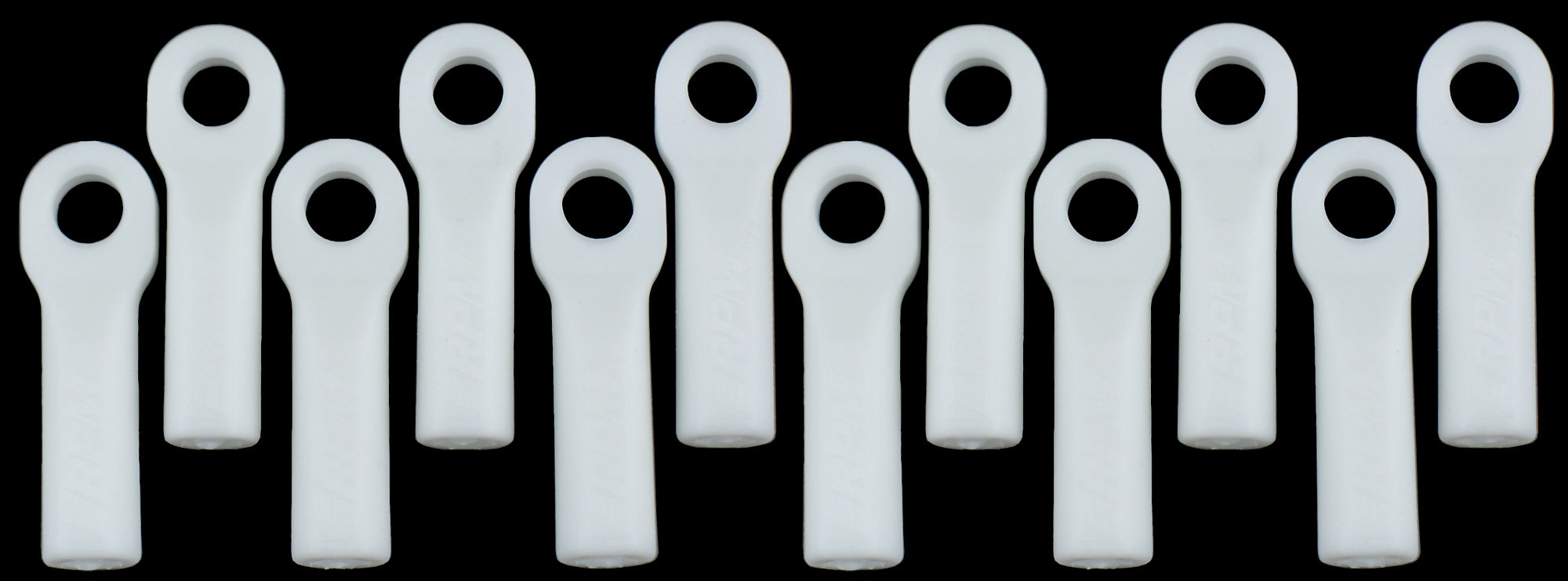 RPM-RPM Dyeable White Traxxas Long Rod Ends 12Pcs-rc-cars-scale-models-sunshine-coast