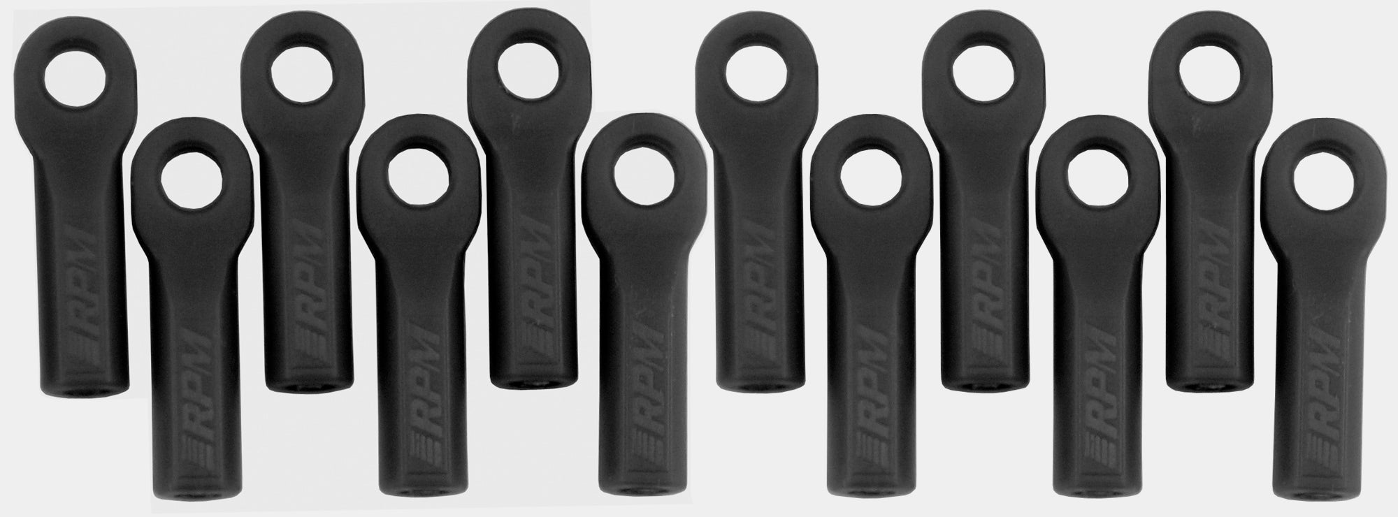 RPM-RPM Black Traxxas Long Rod Ends 12Pcs-rc-cars-scale-models-sunshine-coast