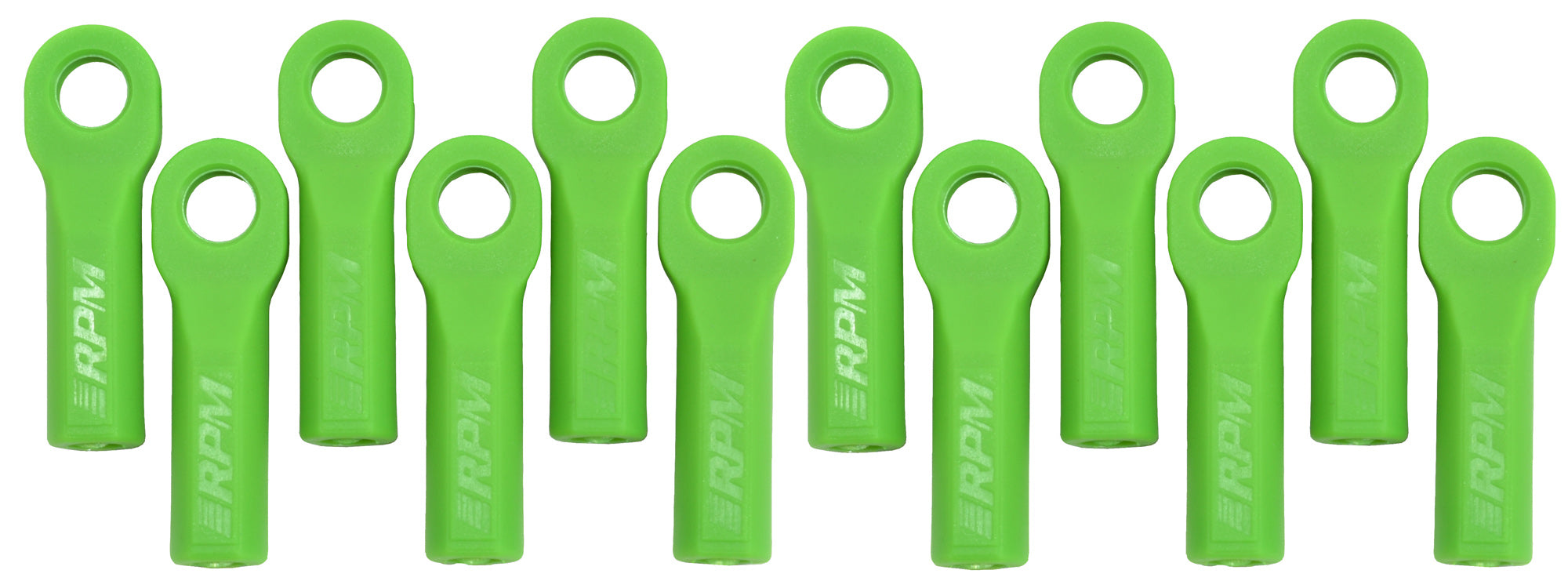 RPM-RPM Green Traxxas Long Rod Ends 12Pcs-rc-cars-scale-models-sunshine-coast