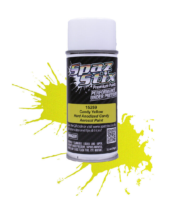 Spazstix-Spaz Stix Candy Yellow Aerosol Paint 3.5Oz (RC Cars)-rc-cars-scale-models-sunshine-coast
