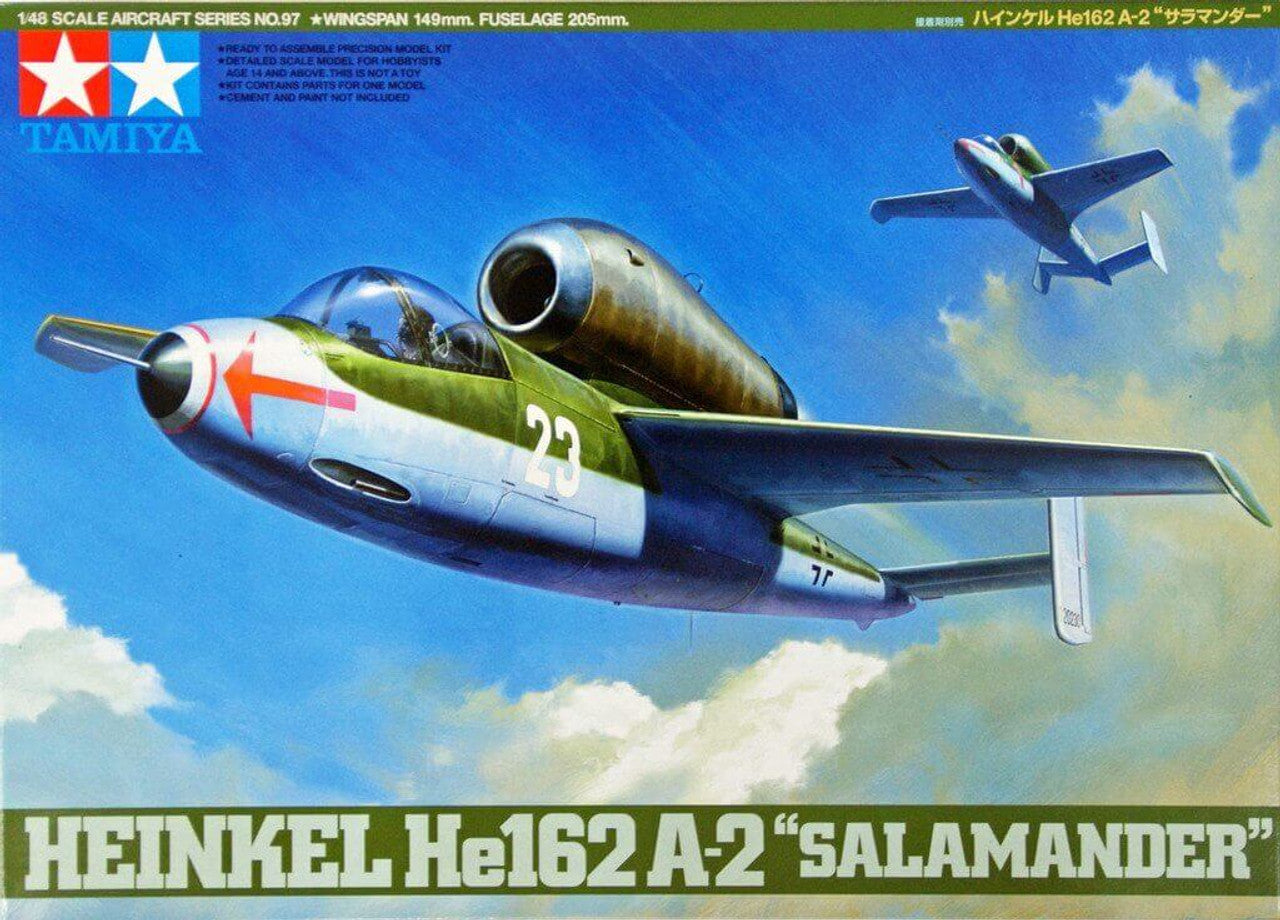 Tamiya-Tamiya HEINKEL HE162 A-2 SALAMANDER-rc-cars-scale-models-sunshine-coast