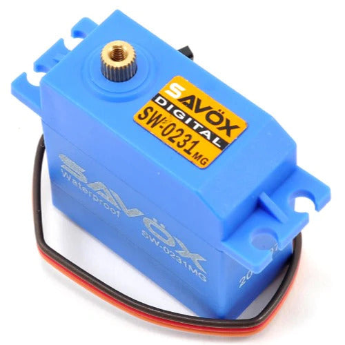 Savox-SAV-SW0231MG Savox SW-0231MG "Tall" Waterproof Metal Gear Digital Servo -rc-cars-scale-models-sunshine-coast