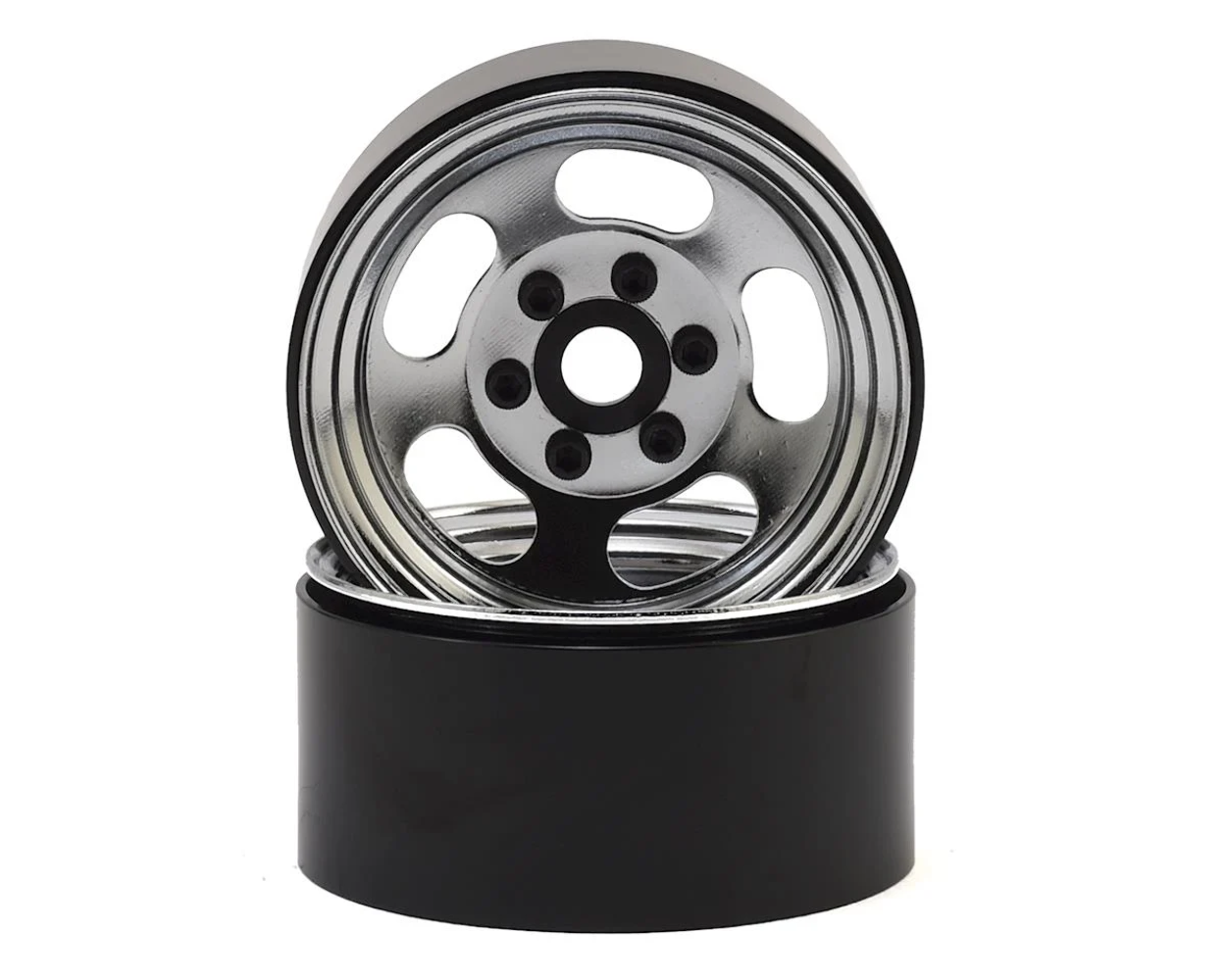 SSD 1.9" Steel Slot (Silver) Beadlock Wheels - Techtonic Hobbies - SSD