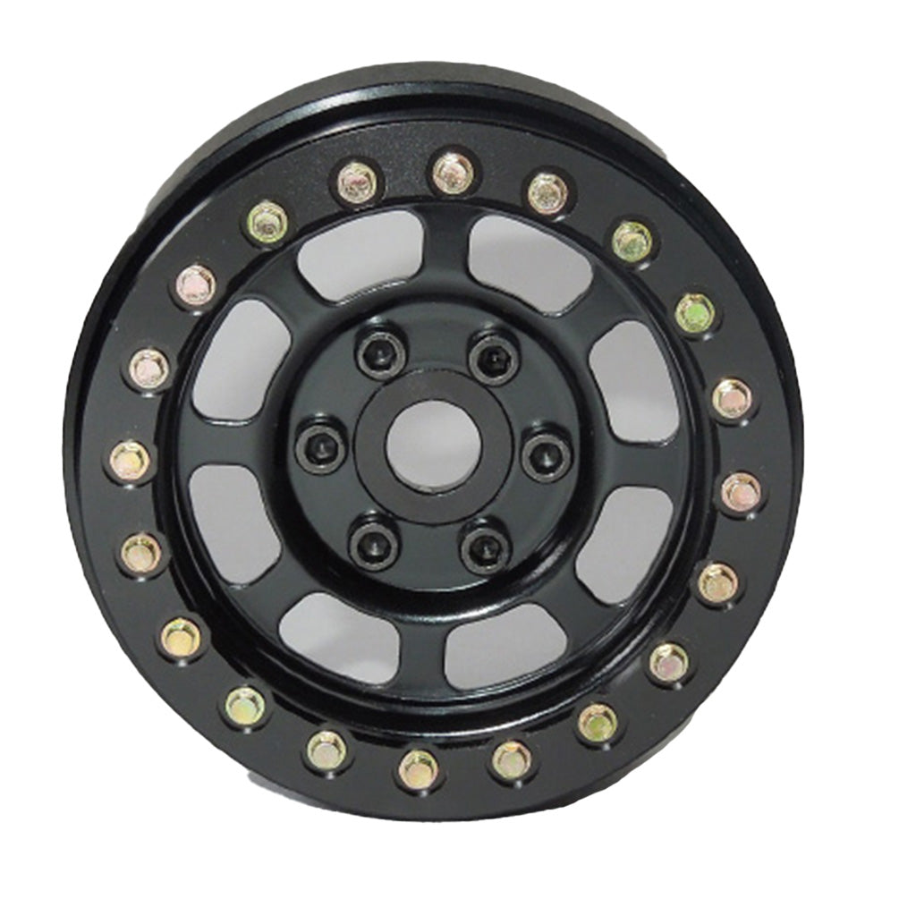 SSD 1.9" Steel trail beadlock wheels (black) - Techtonic Hobbies - SSD