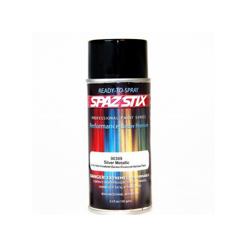 Spazstix-Spazstix SILVER MetalLIC BACKER / BASECOAT AEROSOL 3.5OZ - SZXA00309-rc-cars-scale-models-sunshine-coast