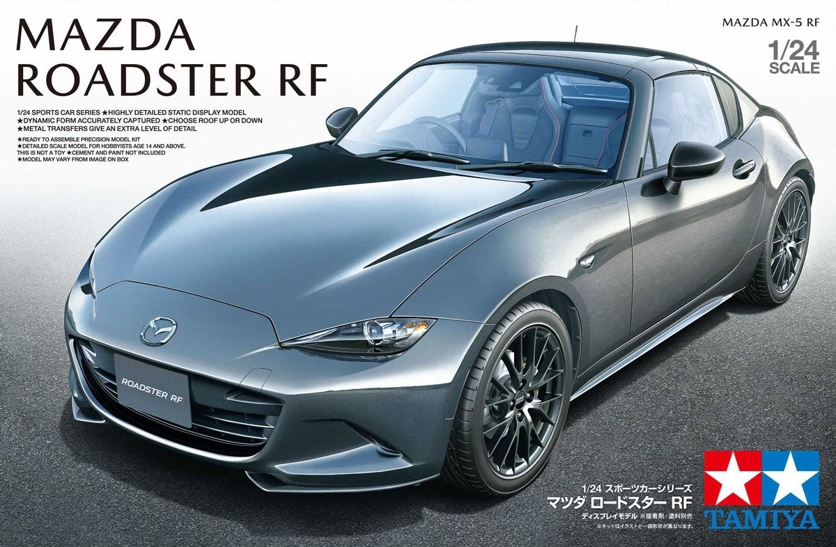 Tamiya-Tamiya 1/24 Mazda Roadster RF MX-5 Plastic Model Kit 24353-rc-cars-scale-models-sunshine-coast