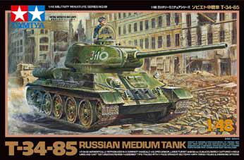 Tamiya-Tamiya T-34-85 1:48-rc-cars-scale-models-sunshine-coast