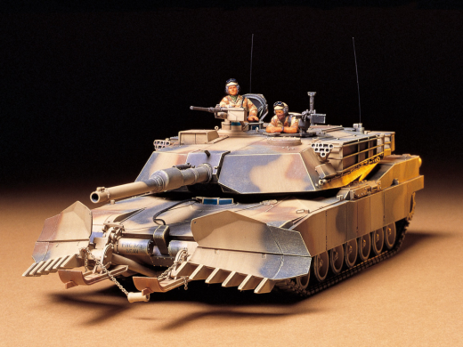 Tamiya-Tamiya 1/35 US M1A1 Abrams with Mine 35158-rc-cars-scale-models-sunshine-coast