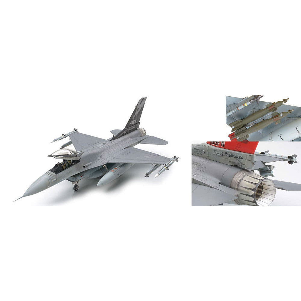 Tamiya-Tamiya 1/48 Lockeed F-16C (Block 25/32) Fighting Falcon 61101-rc-cars-scale-models-sunshine-coast