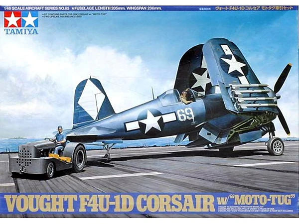 Tamiya-Tamiya F4U-1D CORSAIR W/ 'MOTO-TUG'-rc-cars-scale-models-sunshine-coast