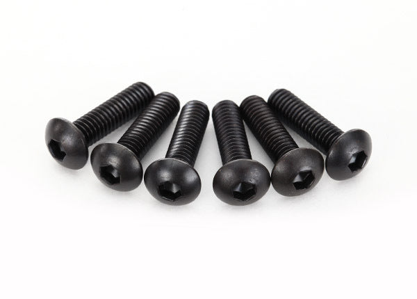 Traxxas-Traxxas  2594: Screws, 4X15Mm Button-Head Machine (Hex Drive) (6)-rc-cars-scale-models-sunshine-coast