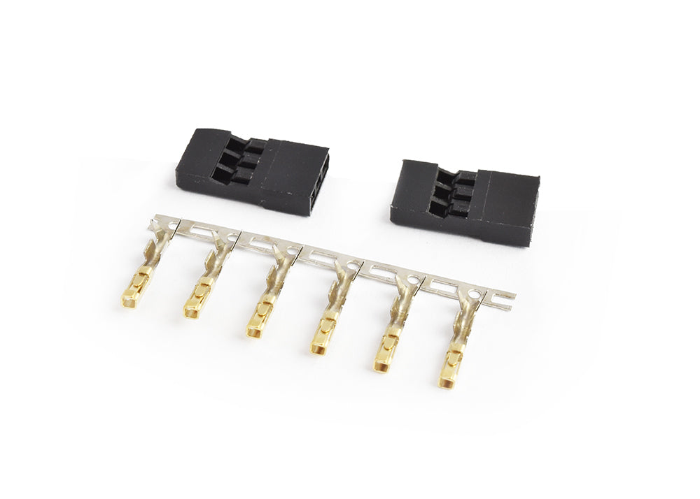 Tornado RC-Tornado Rc Jr Connector Male Gold Plated Terminals 2Sets/Bag -rc-cars-scale-models-sunshine-coast