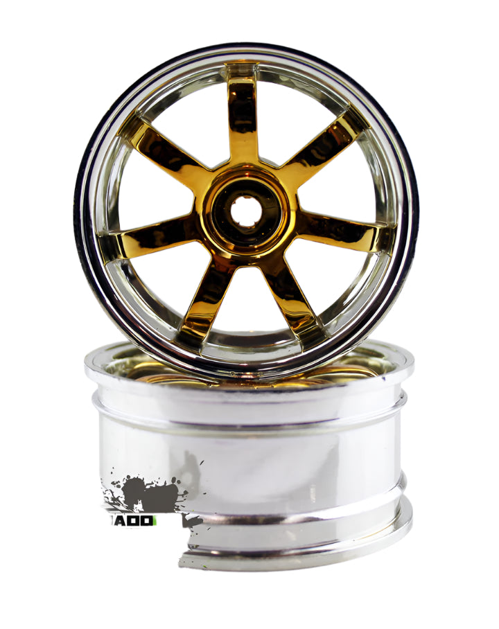 Tornado RC-Tornado Rc 1/10 Chrome Tires Silver Yell -rc-cars-scale-models-sunshine-coast