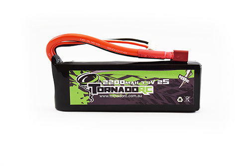 Tornado RC-Tornado Rc-2S-2200Mah-40C Soft Case Lipo 7.4V -rc-cars-scale-models-sunshine-coast