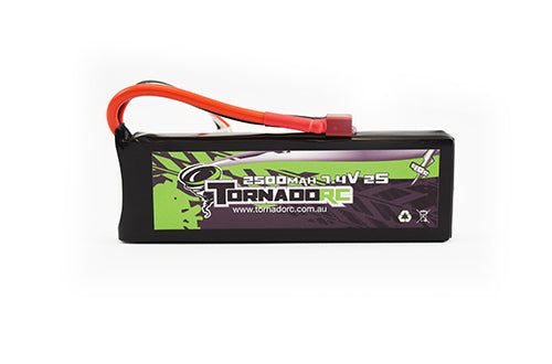 Tornado RC-Tornado Rc-2S-2500Mah-40C Soft Case Lipo 7.4V -rc-cars-scale-models-sunshine-coast