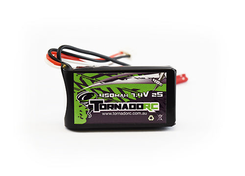 Tornado RC-Tornado Rc-2S-450Mah-40C Soft Case Lipo 7.4V -rc-cars-scale-models-sunshine-coast