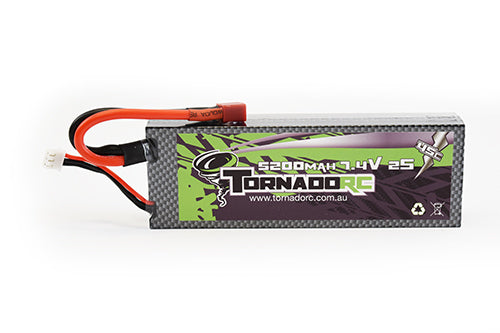 Tornado RC-Tornado Rc 2S 5200 Mah 7.4V 45C Deans Hard Case -rc-cars-scale-models-sunshine-coast