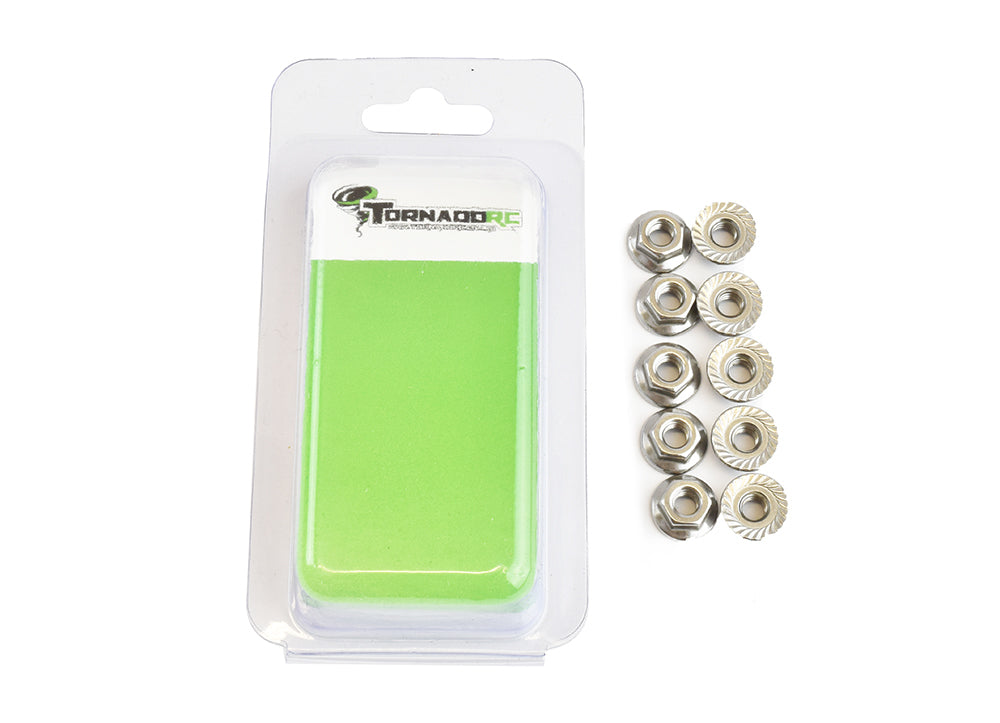 Tornado RC-Tornado Rc 4Mm Flanged Serrated Nut 10 Per Pack -rc-cars-scale-models-sunshine-coast