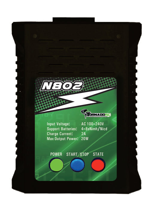 Tornado RC-Tornado Rc Trc-N802 Nimh/Nicad 4-8 Cell 2 Amp 20W Ac Input -rc-cars-scale-models-sunshine-coast