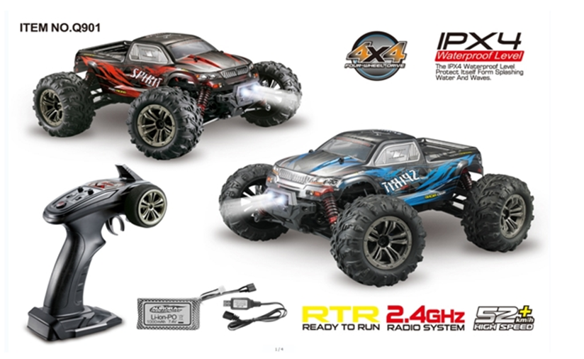 Tornado RC-Tornado Rc 1/16 Brushless 4Wd Ready To Run Monster Truck 52Klm Top Speed -rc-cars-scale-models-sunshine-coast
