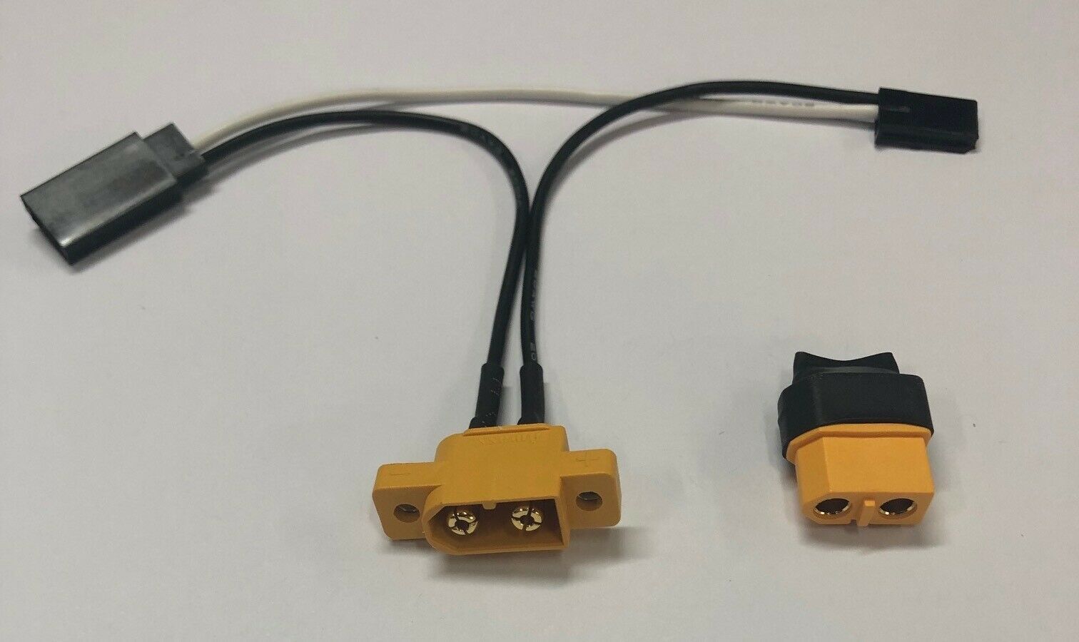 Tornado RC-Tornado Rc Nitro Car Switch Set Male Xt60 With Futuba Male/Female Plug 2-Awg 10Cm Silicone Wire -rc-cars-scale-models-sunshine-coast