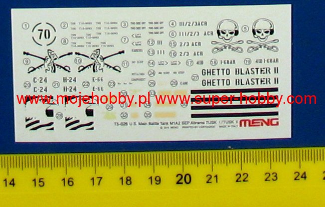 Meng Model TS-026 1/35 Scale U.S Main Battle Tank M1A2 Abrams Tusk 1/Tusk 2 - Techtonic Hobbies - Meng