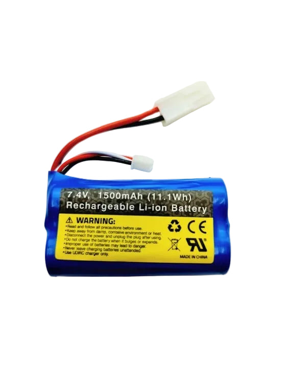 UDI RC-UDI-009 Lithium battery, 2-Wire (WHITE PLUG)-rc-cars-scale-models-sunshine-coast
