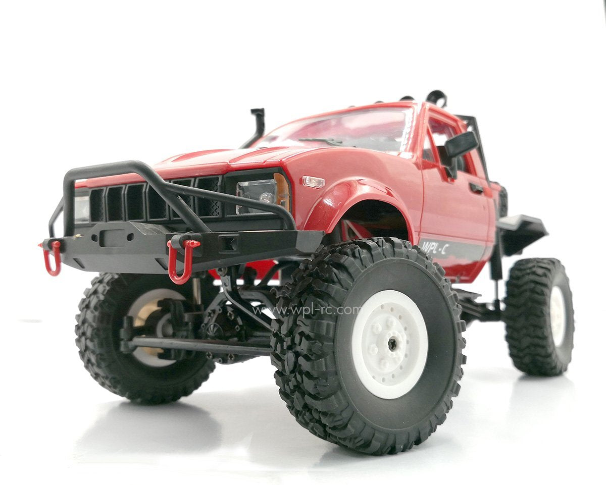 WPL C14 1/16 RC SINGLE CAB SHORT-BED RTR RED (RC Car) - Techtonic Hobbies - WPL