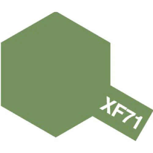 Tamiya-Tamiya 80371 Enamel Paint XF-71 Flat Cockpit Green 10ml-rc-cars-scale-models-sunshine-coast