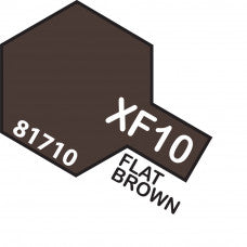 Tamiya-Tamiya Acrylic Mini XF-10 FLAT BROWN-rc-cars-scale-models-sunshine-coast