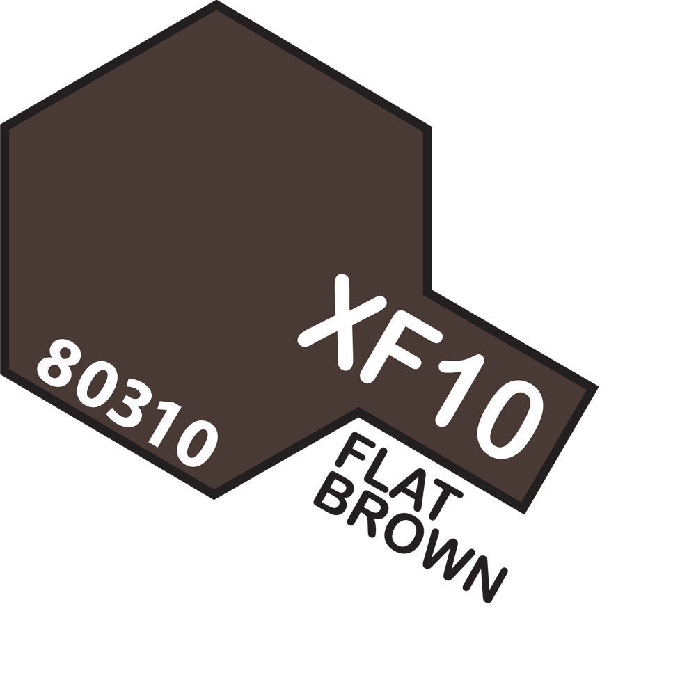 Tamiya-Tamiya Enamel XF-10 FLAT BROWN-rc-cars-scale-models-sunshine-coast