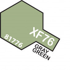 Tamiya-Tamiya Acrylic Mini XF-76 GRAY GREEN IJN-rc-cars-scale-models-sunshine-coast