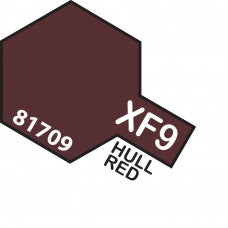 Tamiya-Tamiya Acrylic Mini XF-9 HULL RED-rc-cars-scale-models-sunshine-coast