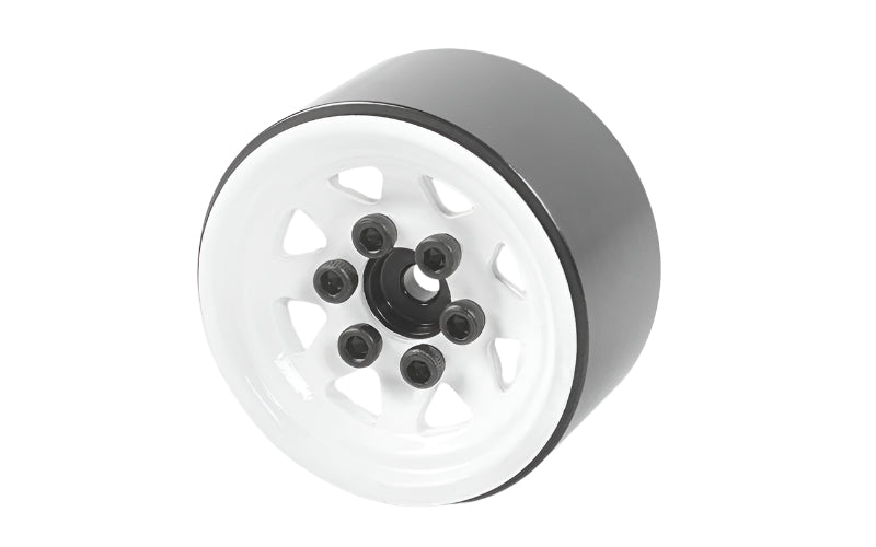 Rc4wd-Stamped Steel 1.0'' Stock Beadlock Wheels (White)-rc-cars-scale-models-sunshine-coast