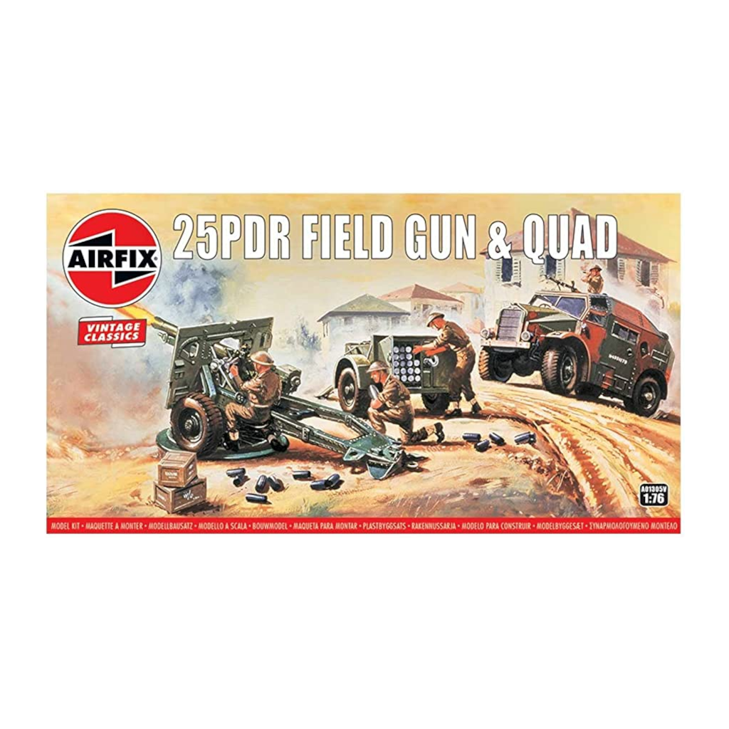 Airfix 25Dpr Field Gun 1:76 Scale - Techtonic Hobbies - Airfix