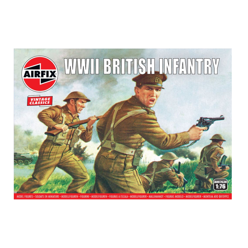 Airfix 1/72 Wwii British Infantry N. Europe Plastic Model Kit 00763V - Techtonic Hobbies - Airfix