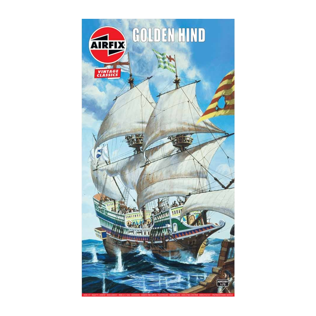 Airfix Vintage Classic A09258V 1/72 Scale Golden Hind - Techtonic Hobbies - Airfix