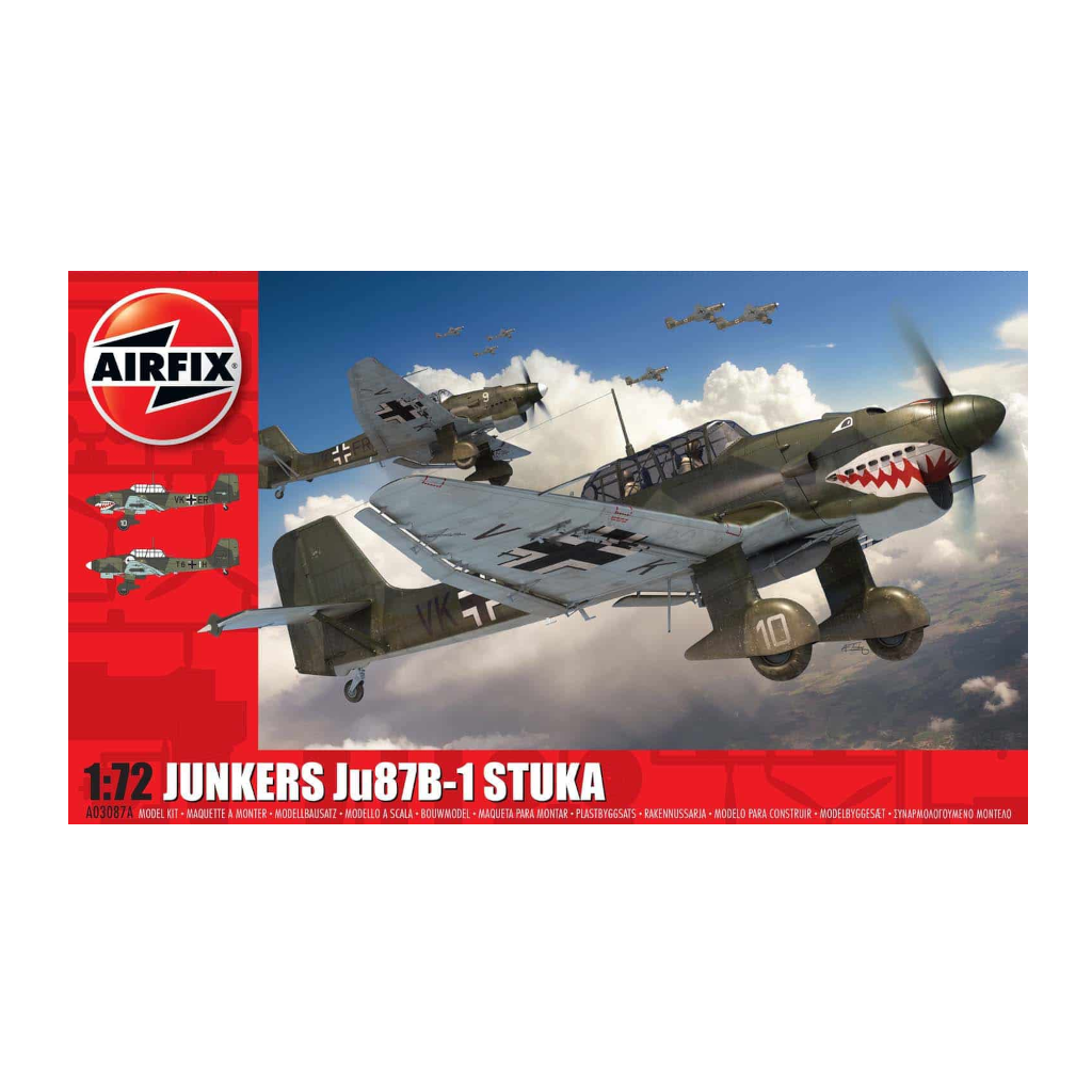 Airfix A03087A 1/72 Scale Junkers Ju87B-1 Stuka - Techtonic Hobbies - Airfix