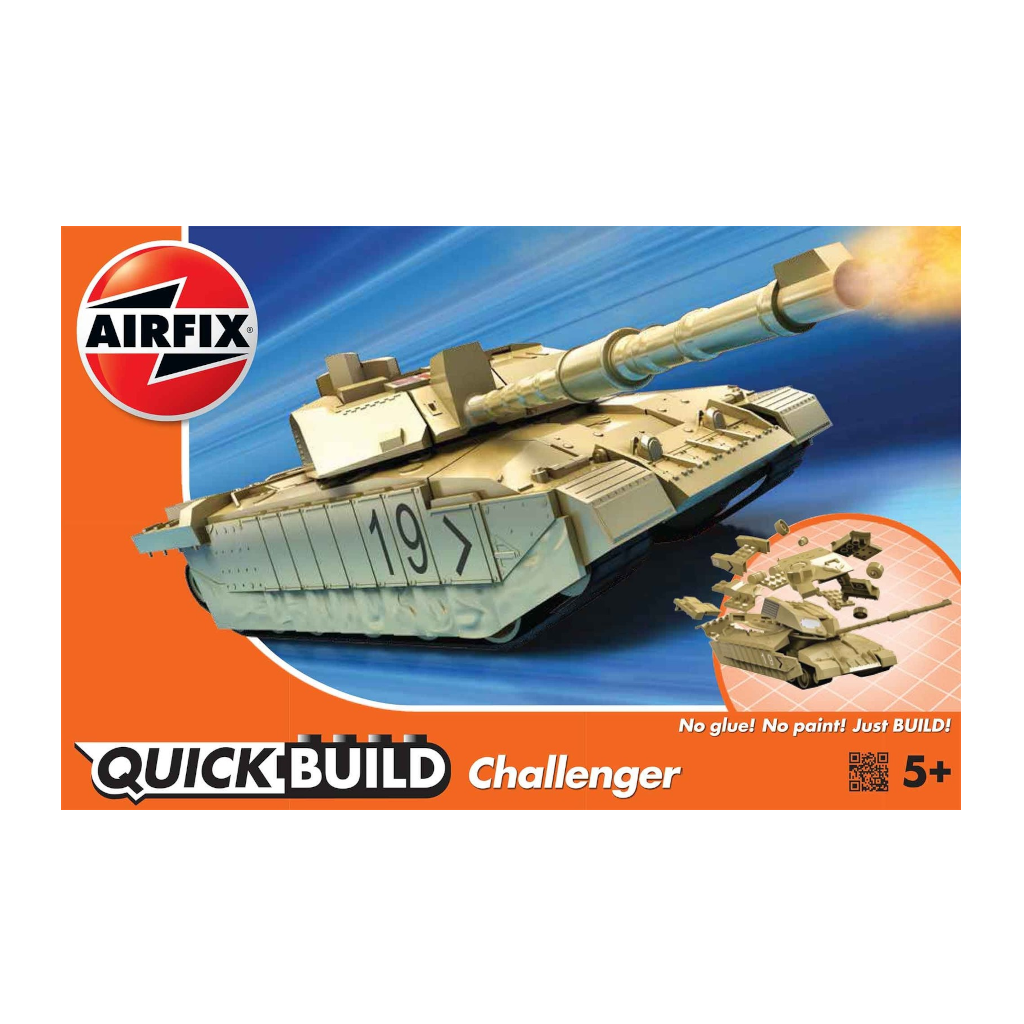 Airfix J6022 Quickbuild Challenger Tank - Techtonic Hobbies - Airfix