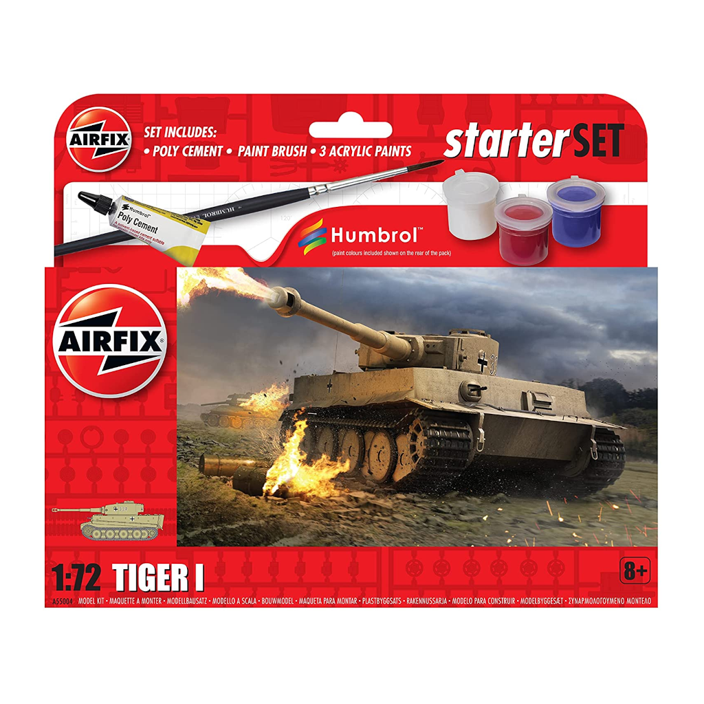 Airfix 55004 Tiger 1 Plastic Model Set - Techtonic Hobbies - Airfix