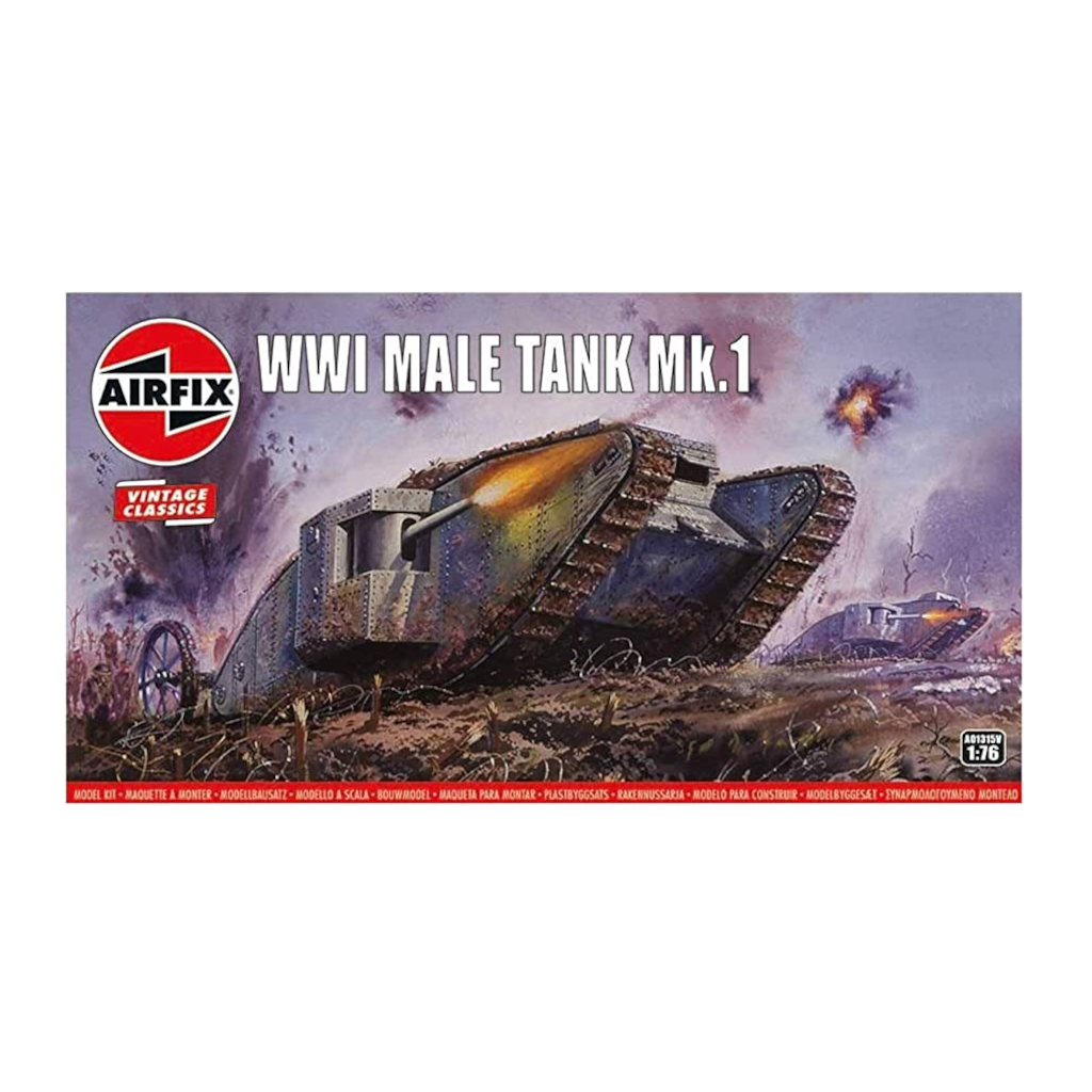 Airfix Vintage Classic A01315V 1/76 Scale WW1 'Male' Tank - Techtonic Hobbies - Airfix
